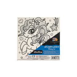PANZA PREDESENATA PE SASIU 20*20CM UNICORN SF ART PIGNA