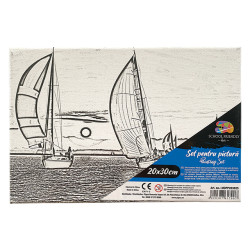 PANZA PREDESENATA PE SASIU 20*30CM BARCA 2 SF ART PIGNA