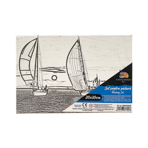 PANZA PREDESENATA PE SASIU 20*30CM BARCA 2 SF ART PIGNA