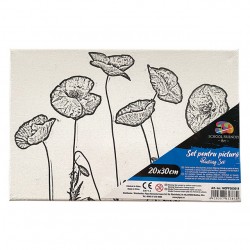 PANZA PREDESENATA PE SASIU 20*30CM FLORI 2 SF ART PIGNA