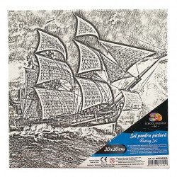 PANZA PREDESENATA PE SASIU 30*30CM BARCA 3 SF ART PIGNA