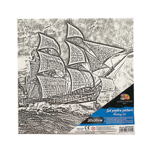 PANZA PREDESENATA PE SASIU 30*30CM BARCA 3 SF ART PIGNA