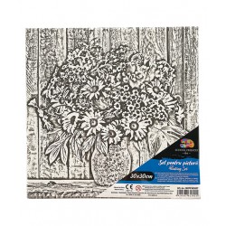 PANZA PREDESENATA PE SASIU 30*30CM FLORI 3 SF ART PIGNA