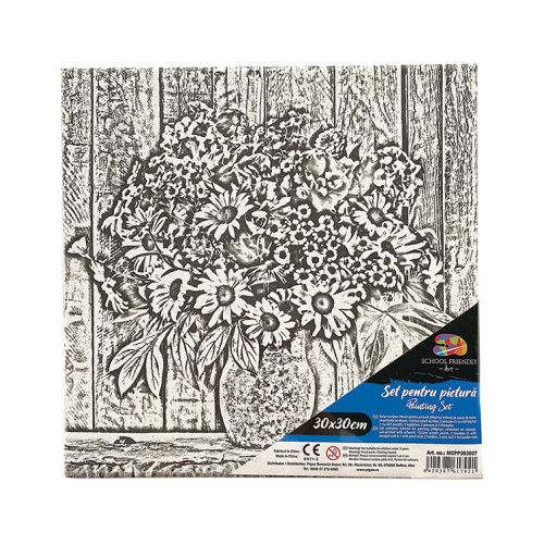 PANZA PREDESENATA PE SASIU 30*30CM FLORI 3 SF ART PIGNA