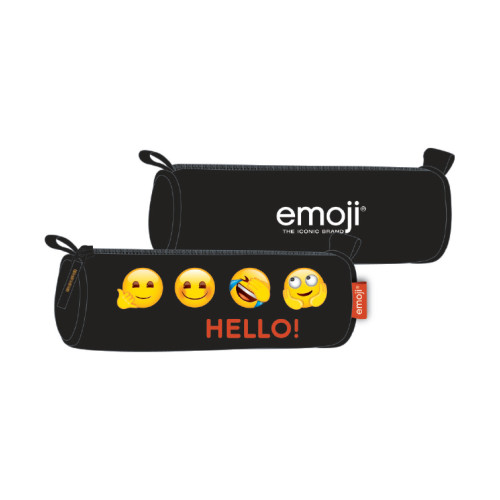 PENAR ETUI TUBULAR EMOJI CLASSIC NEGRU PIGNA