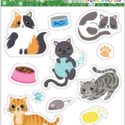 STICKER PISICI 2/SET TANEX
