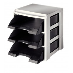 TAVITE SUPRAPOZABILE 3/SET SUPORT PLASTIC NEGRE LEITZ