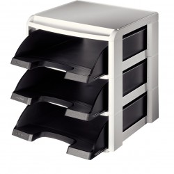 TAVITE SUPRAPOZABILE 3/SET SUPORT PLASTIC NEGRE LEITZ