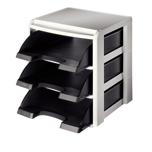 TAVITE SUPRAPOZABILE 3/SET SUPORT PLASTIC NEGRE LEITZ