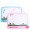 WHITEBOARD SCOLAR CU RAMA PLASTIC SI ACCESORII 40*30 CM DELI