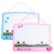 WHITEBOARD SCOLAR CU RAMA PLASTIC SI ACCESORII 40*30 CM DELI