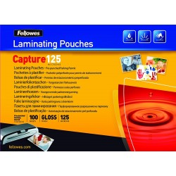 FOLIE 112X154MM 125 MICRONI 100/TOP FELLOWES