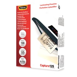 FOLIE 75X105MM 125 MICRONI 100/TOP FELLOWES