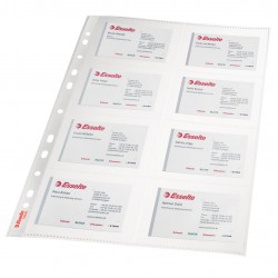 FOLIE PROTECTIE A4 PENTRU CARTI DE VIZITA 10/SET 105 MICRONI ESS