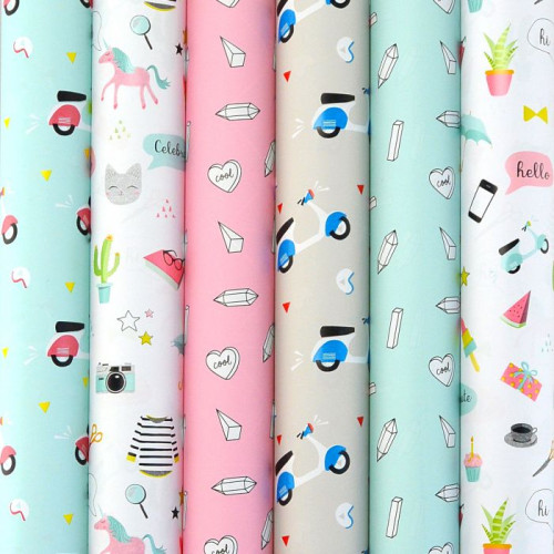 HARTIE AMBALAJ ROLA 70CM X 1.5M UPTOWN FUNK ROTOLUX