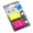 INDEX ADEZIV PLASTIC 25*43MM 50 FILE GALBEN & ROZ INFO NOTES