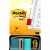 INDEX PLASTIC 25.4*43.7 MM ALBASTRU NEON POST-IT 3M