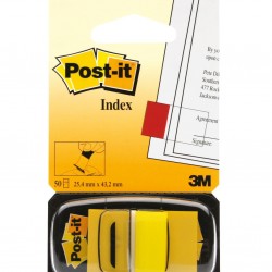 INDEX PLASTIC 25.4*43.7 MM GALBEN POST-IT 3M