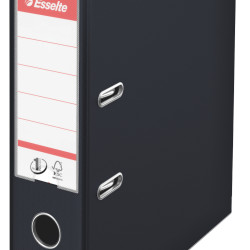 BIBLIORAFT PLASTIFIAT INT-EXT 7.5CM NEGRU VIVIDA NR1 ESSELTE