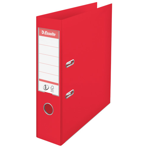 BIBLIORAFT PLASTIFIAT INT-EXT 7.5CM ROSU VIVIDA NR1 ESSELTE
