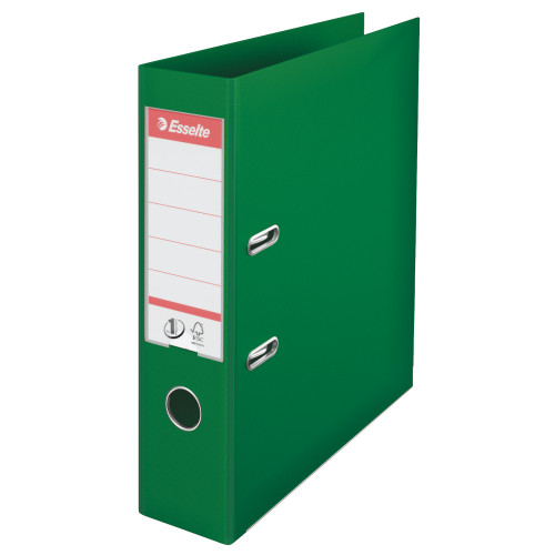 BIBLIORAFT PLASTIFIAT INT-EXT 7.5CM VERDE NR1 POWER ESSELTE