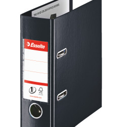 BIBLIORAFT PLASTIFIAT INT-EXT A5 7.5CM NEGRU NR1 POWER ESSELTE