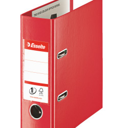 BIBLIORAFT PLASTIFIAT INT-EXT A5 7.5CM ROSU NR1 POWER ESSELTE