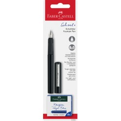 BLISTER STILOU SCOLAR CARBON + 6 CARTUSE FABER-CASTELL