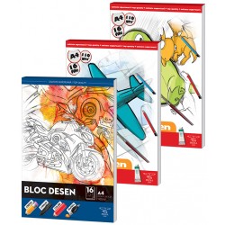 BLOC DESEN A4 110G 16 COLI PIGNA
