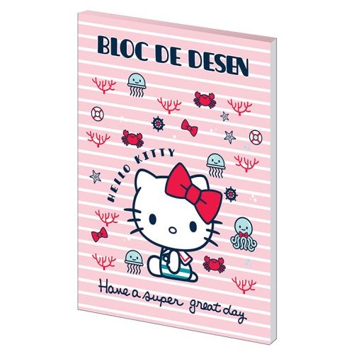 BLOC DESEN A4 160G 16 COLI LICENTE HELLO KITTY PIGNA