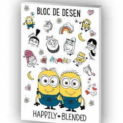 BLOC DESEN A4 160G 16F MINIONS PIGNA