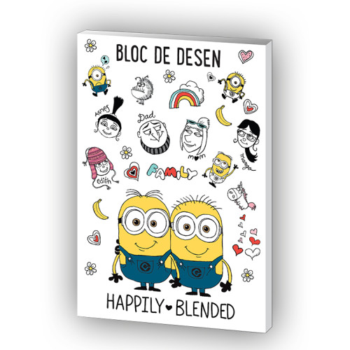 BLOC DESEN A4 160G 16F MINIONS PIGNA