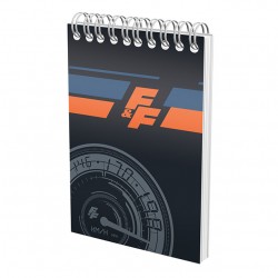 BLOC NOTES CU SPIRA A6 AR 70F 80G/MP FAST&FURIOUS PIGNA