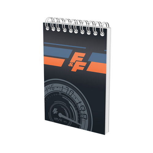 BLOC NOTES CU SPIRA A6 AR 70F 80G/MP FAST&FURIOUS PIGNA