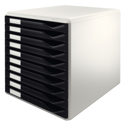 CABINET 10 SERTARE NEGRU STANDARD LEITZ