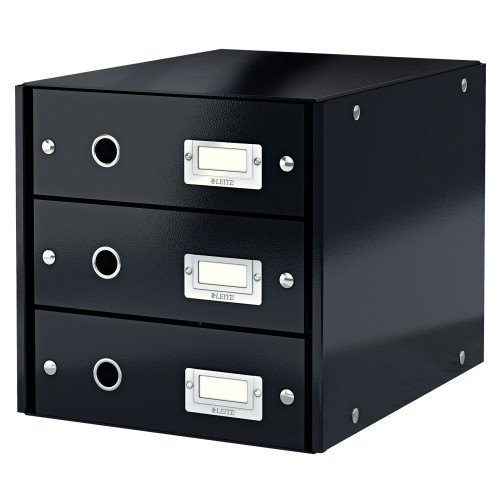 CABINET 3 SERTARE NEGRU CLICK&STORE LEITZ