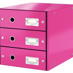 CABINET 3 SERTARE ROZ CLICK&STORE LEITZ