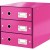 CABINET 3 SERTARE ROZ CLICK&STORE LEITZ