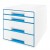 CABINET 4 SERTARE ALB/ALBASTRU WOW LEITZ