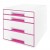 CABINET 4 SERTARE ALB/ROZ WOW LEITZ