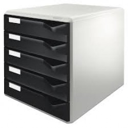 CABINET 5 SERTARE NEGRU STANDARD LEITZ