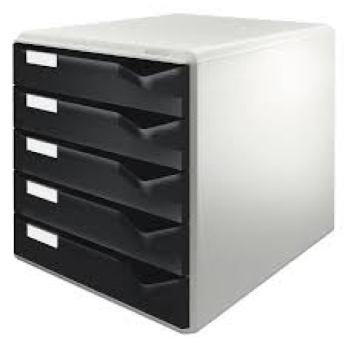 CABINET 5 SERTARE NEGRU STANDARD LEITZ