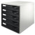 CABINET 5 SERTARE NEGRU STANDARD LEITZ
