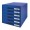 CABINET 6 SERTARE ALBASTRU PLUS LEITZ