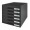 CABINET 6 SERTARE NEGRU PLUS LEITZ