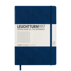 CAIET A5 AR COP. RIGIDA ALBASTRU NAVY LEUCHTTURM