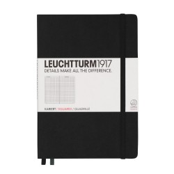 CAIET A5 AR COP. RIGIDA NEGRU LEUCHTTURM