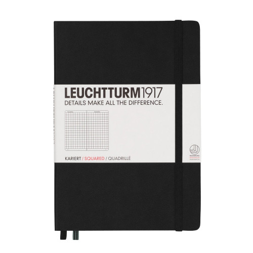 CAIET A5 AR COP. RIGIDA NEGRU LEUCHTTURM