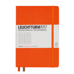 CAIET A5 AR COP. RIGIDA PORTOCALIU LEUCHTTURM