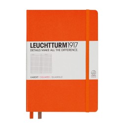 CAIET A5 AR COP. RIGIDA PORTOCALIU LEUCHTTURM